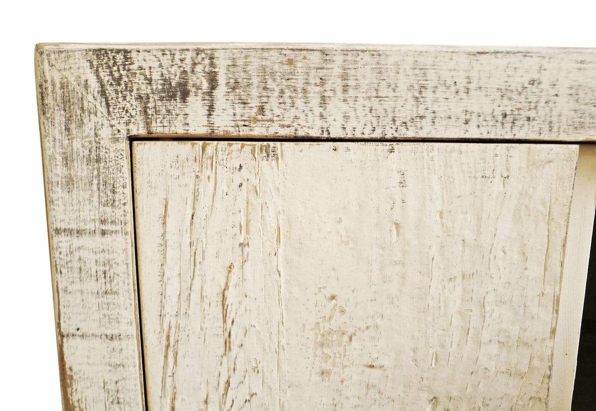 Vintage Aged Juhu White Sideboard - Thumbnail 8