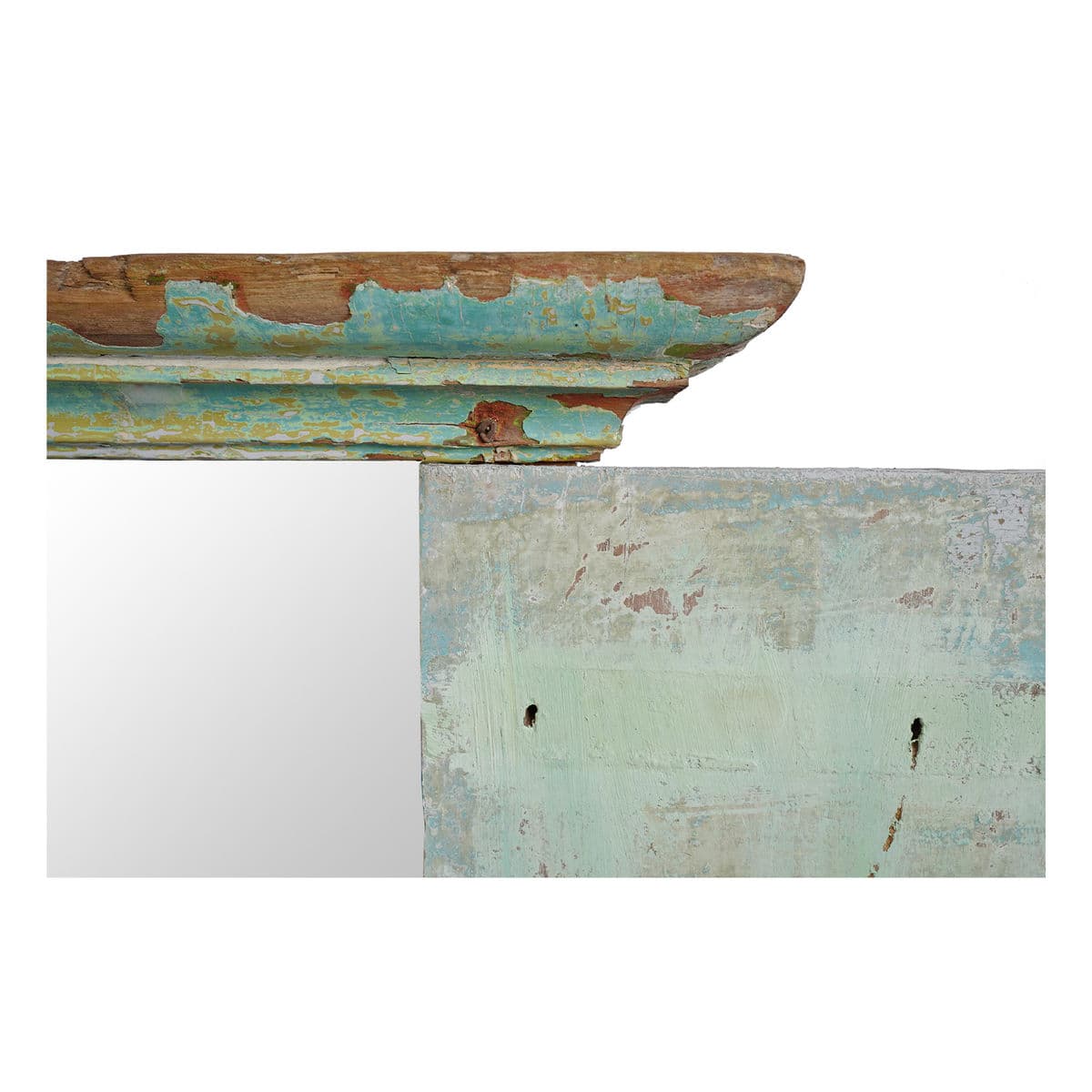 Vintage Wood Shutter Door Mirror - Thumbnail 8