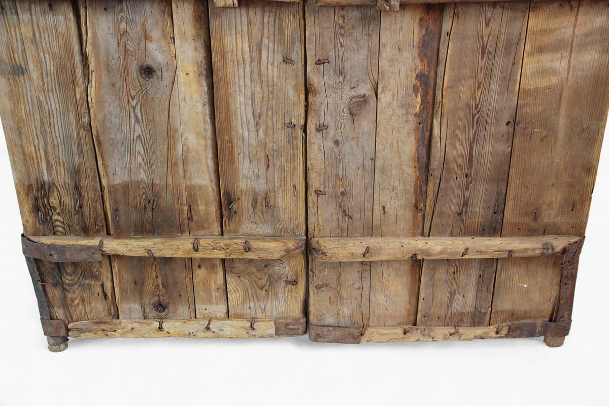 Vintage Yellow Chinese Wood Door - Thumbnail 8
