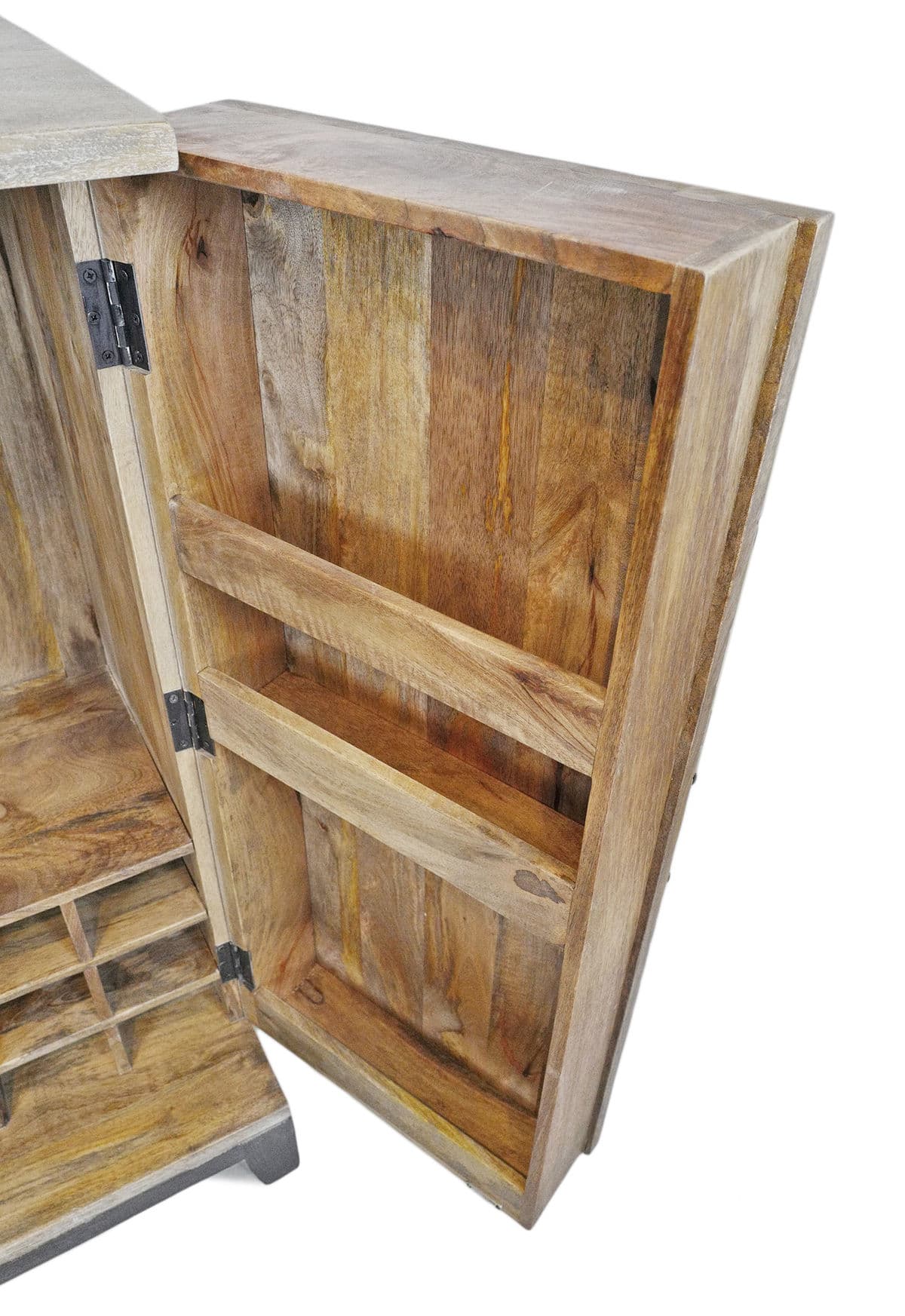 Washed Medallion Bar Cabinet - Thumbnail 8
