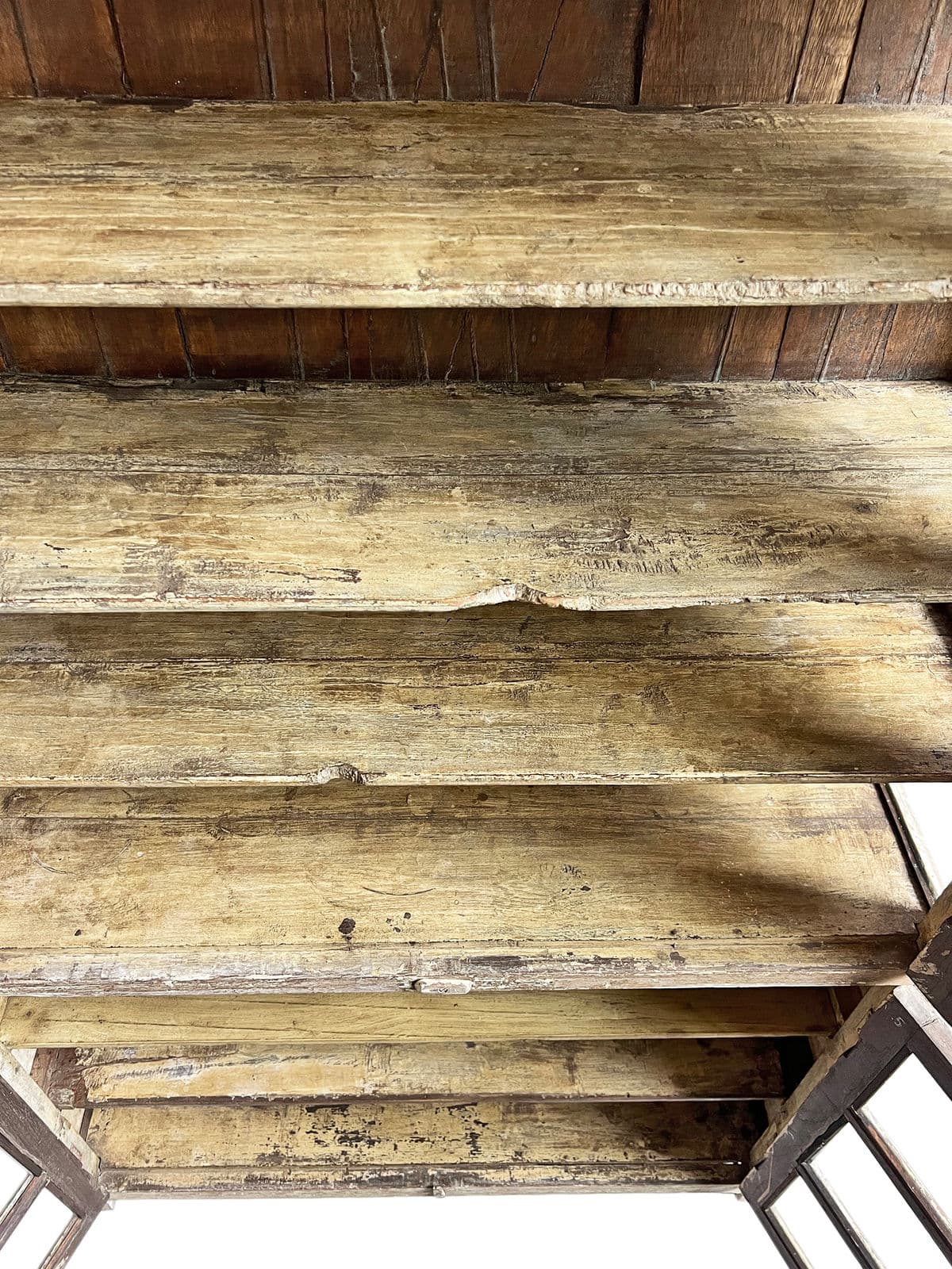 Vintage Colonial Narrow Vitrine Cabinet - Thumbnail 8