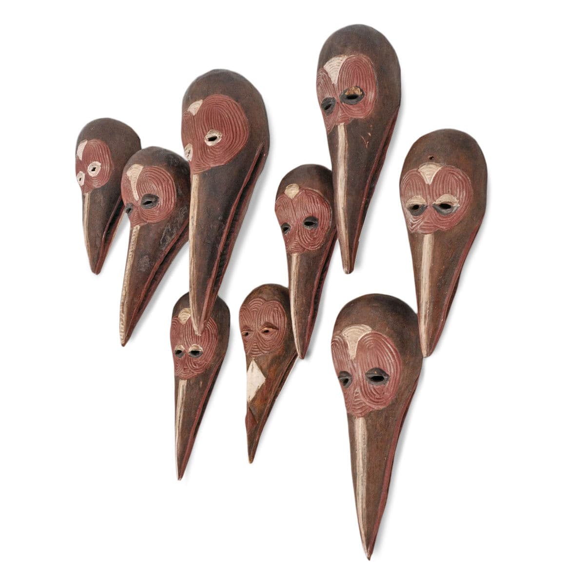 Vintage Baga Nimba Bird Mask - Thumbnail 8