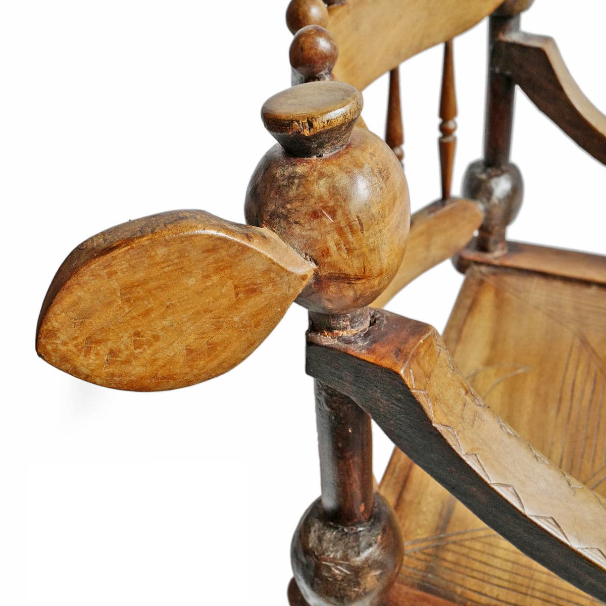 Antique Baule Chief Arm Chair - Thumbnail 8