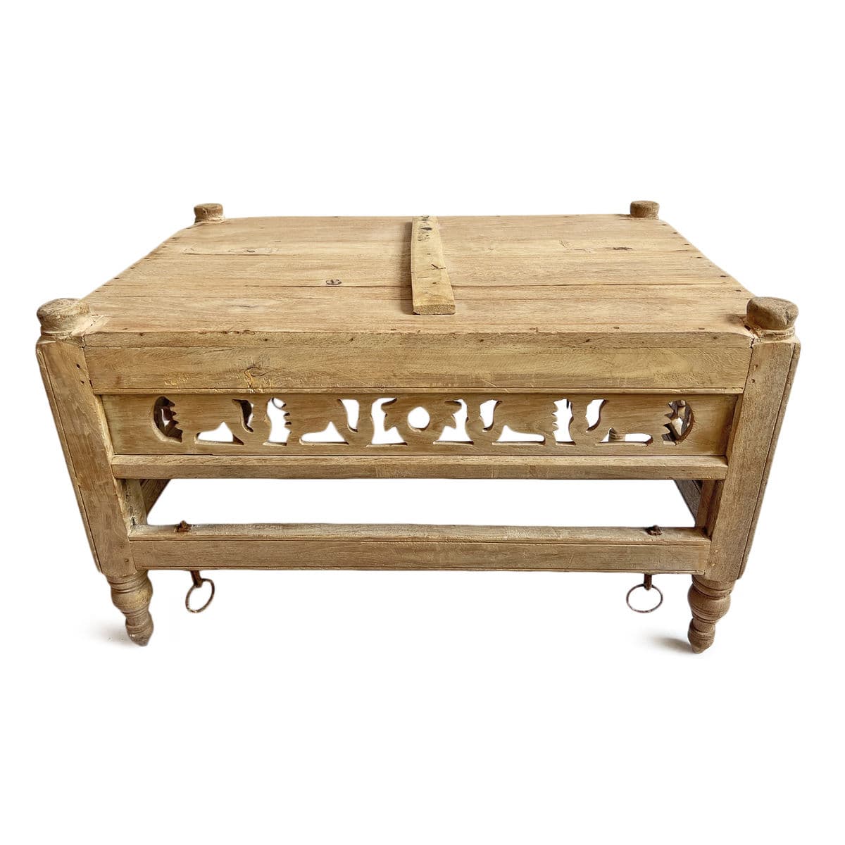 Antique Wood Baby Jhula Box Table - Thumbnail 8