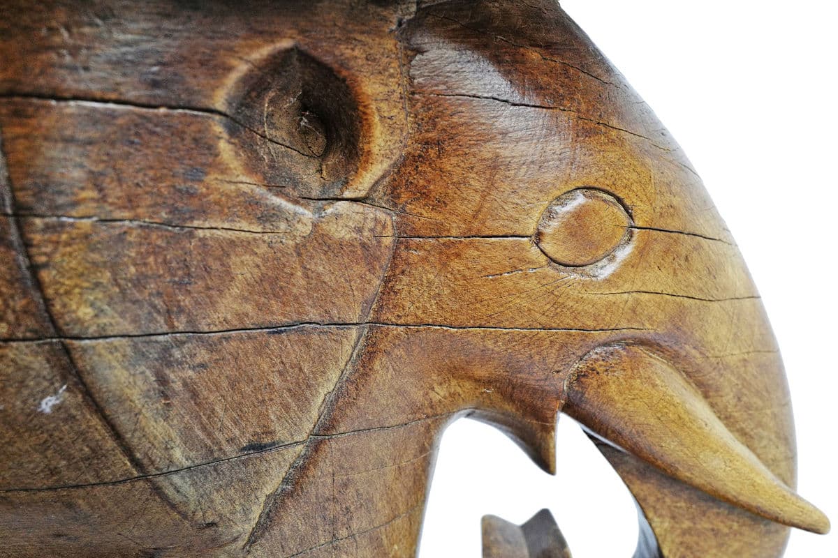 Asante Ghana Elephant Stool - Thumbnail 8