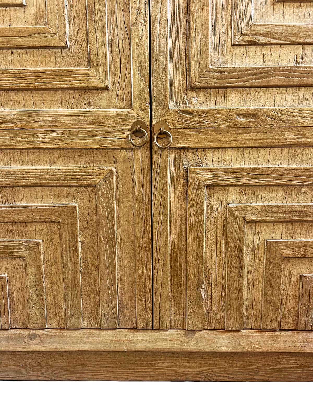 Natural Geometric Wash Pine Cabinet - Thumbnail 8