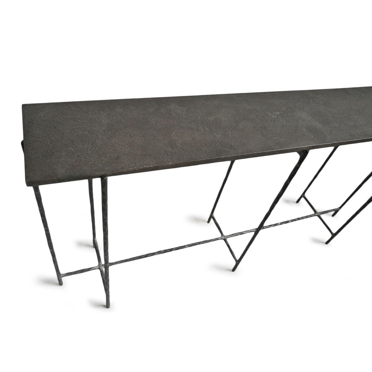 Grey Smoke Slate Thin Long Console Table 60 - Thumbnail 8