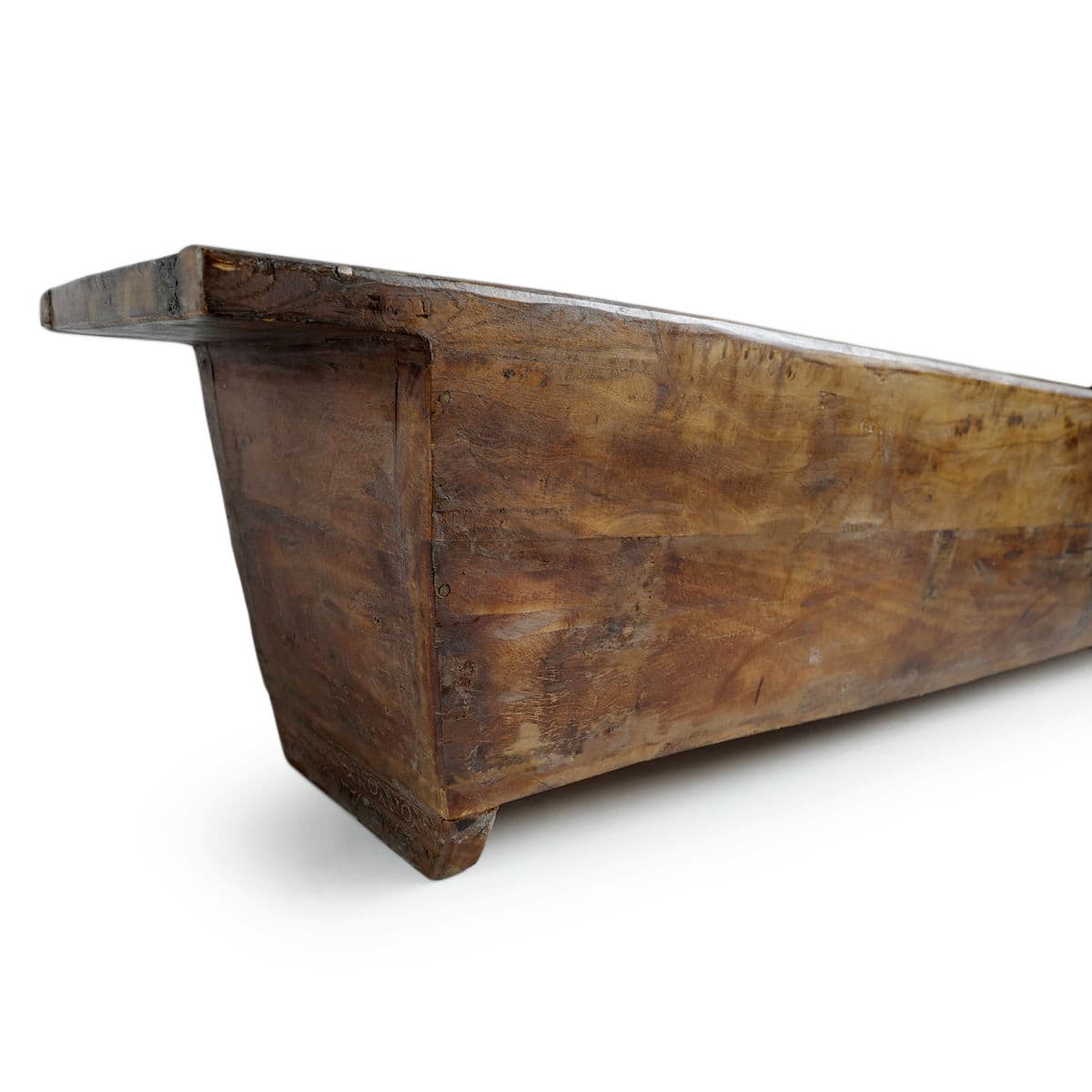 Vintage India Wood Trough - Thumbnail 8