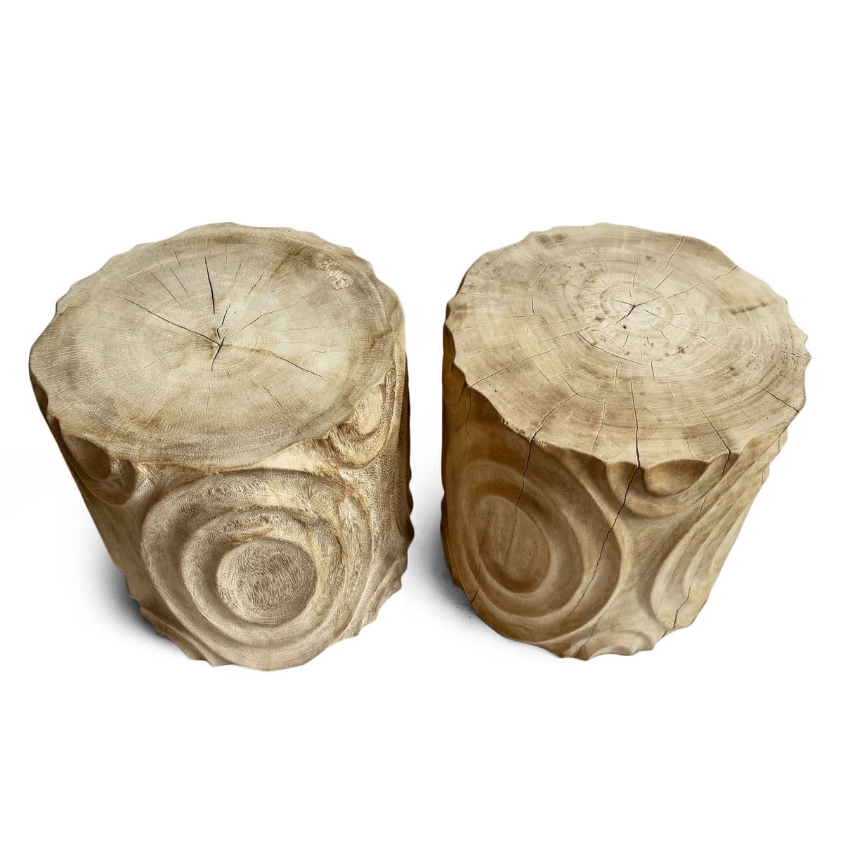 Solid Wood Marla Stool Side Table - Thumbnail 8