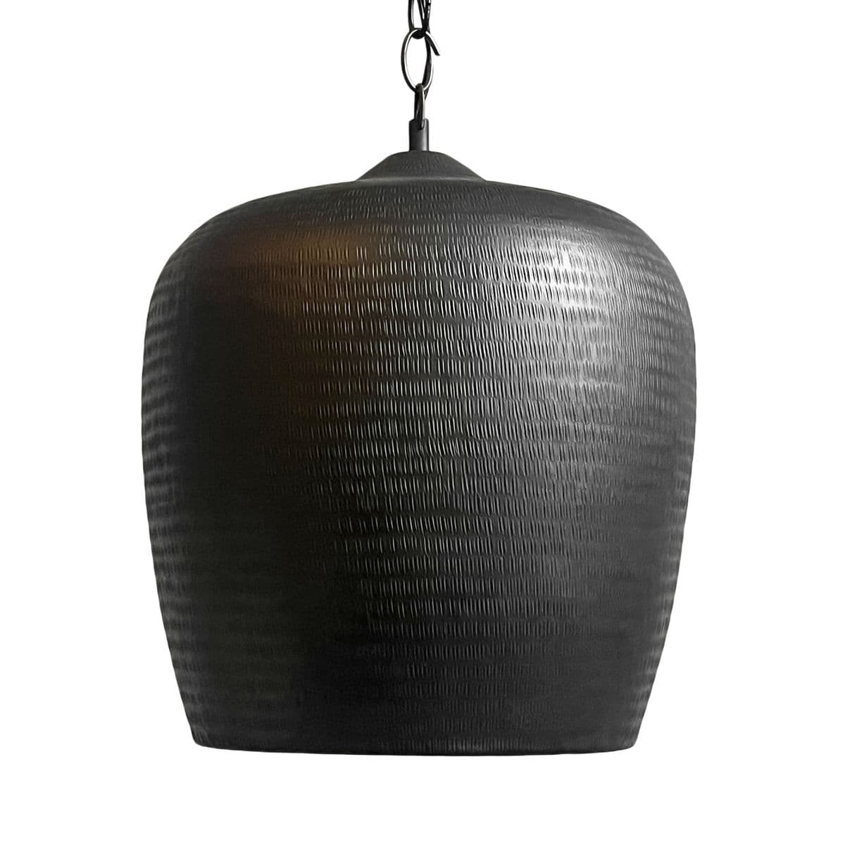 Copper Hammered Bronze Gourd Pendant Light - Thumbnail 8