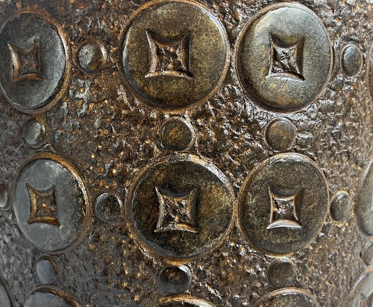 Vintage Good Luck Stone Money Pot - Thumbnail 8