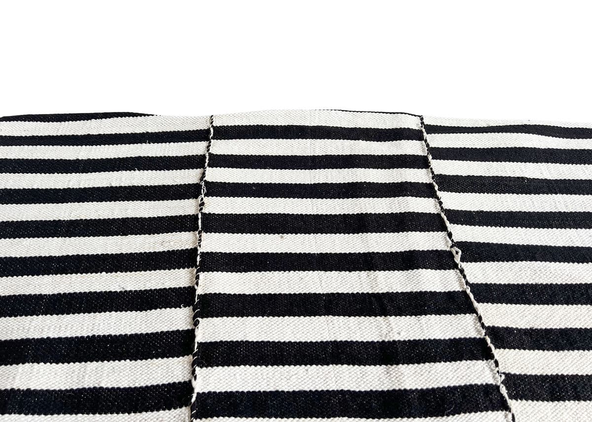 Black & White Burkina Faso Blanket - Thumbnail 8