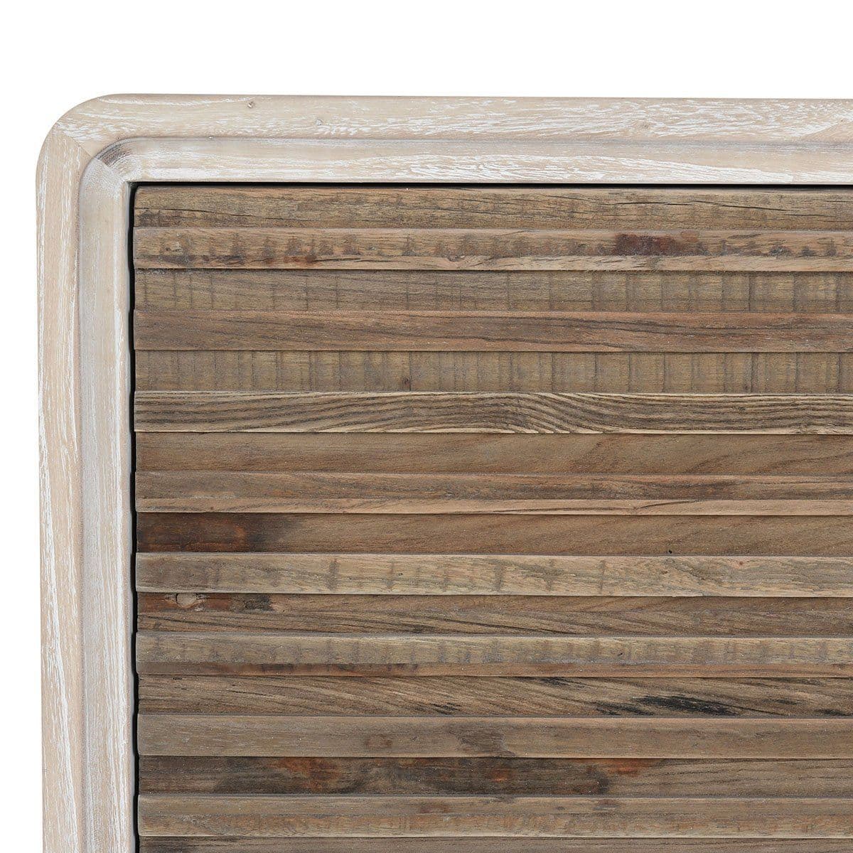 Modern Beige & Brown Wood Sideboard - Thumbnail 8