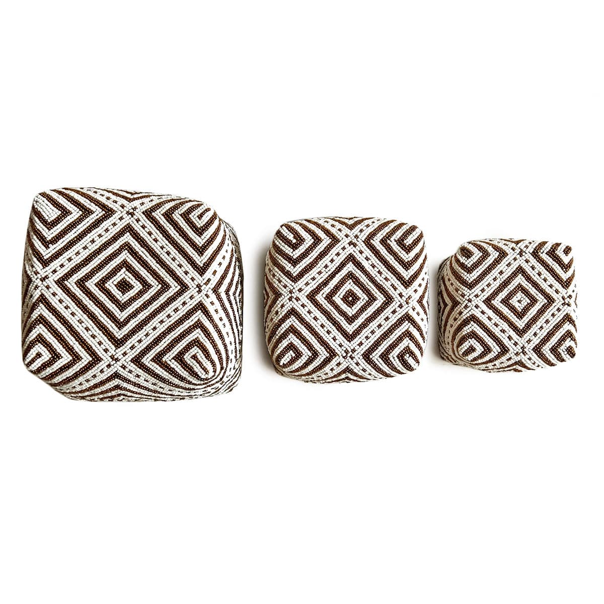 Bamboo Beaded Box White & Gold X-Small - Thumbnail 8