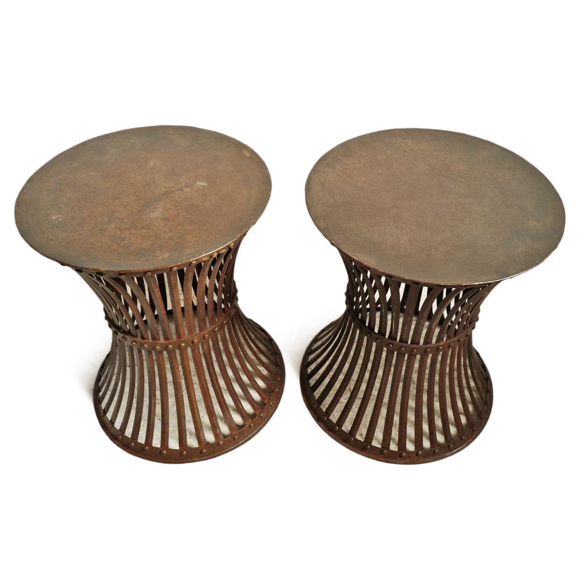 Iron Rivet Band Side Table - Thumbnail 8