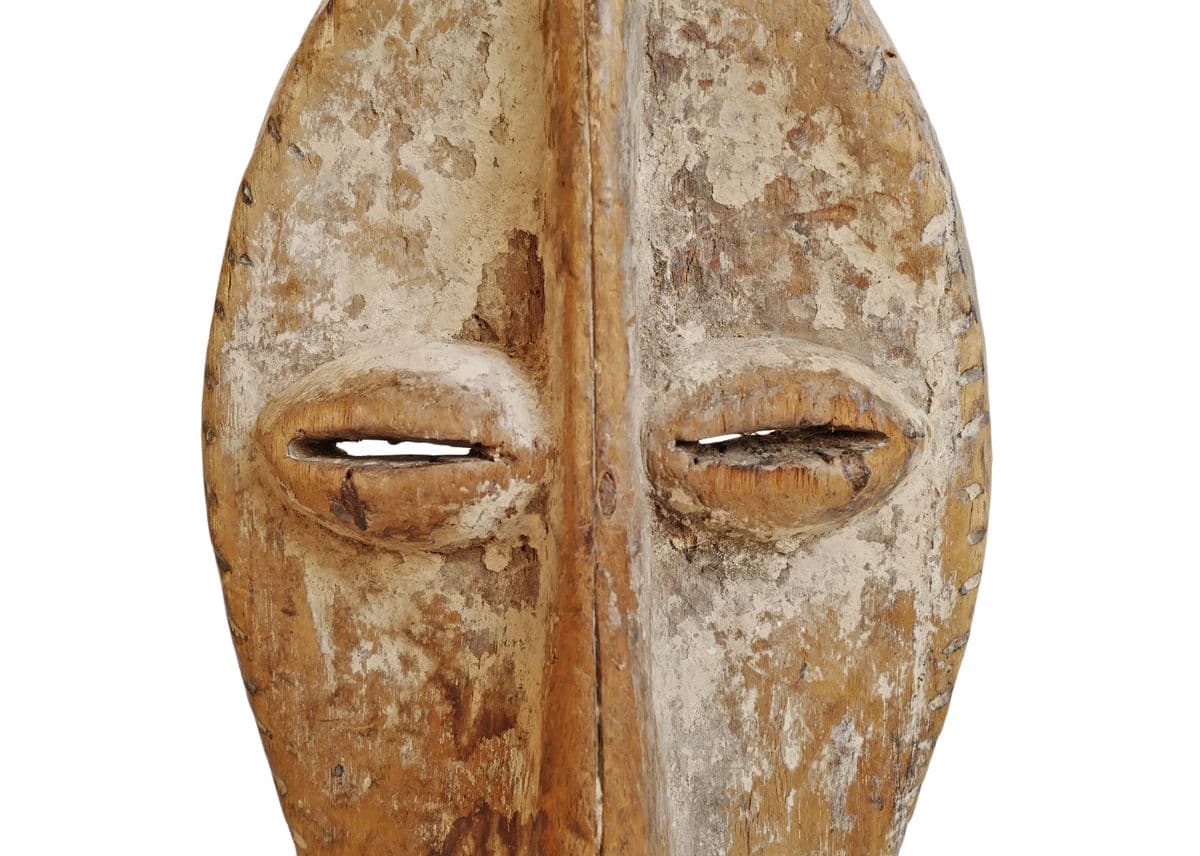 Vintage Lega Mask on Stand - Thumbnail 8