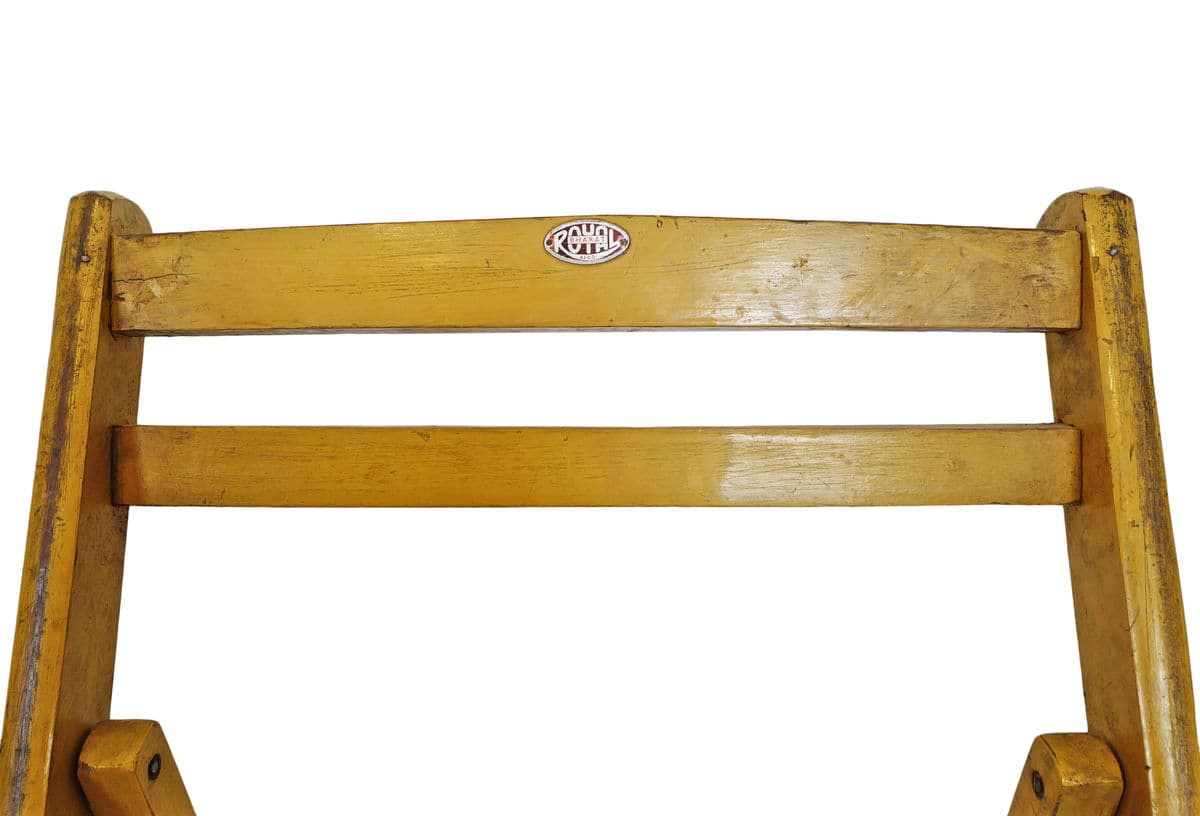 Antique India Yellow Folding Chair - Thumbnail 8