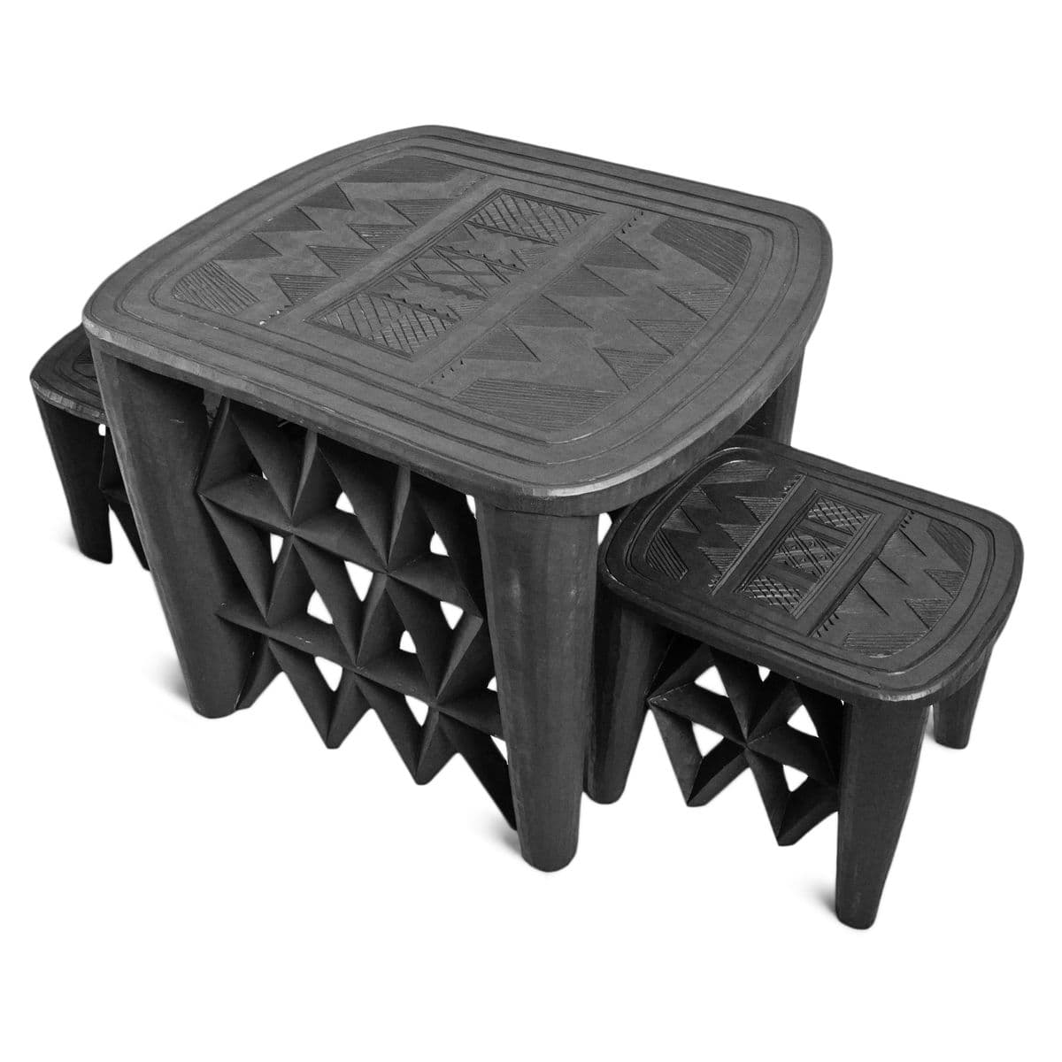 Vintage Nupe Stool - Thumbnail 8