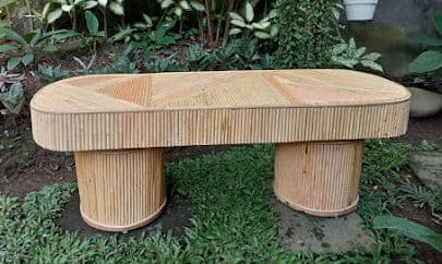 Deco Rattan Stick Coffee Table - Thumbnail 8