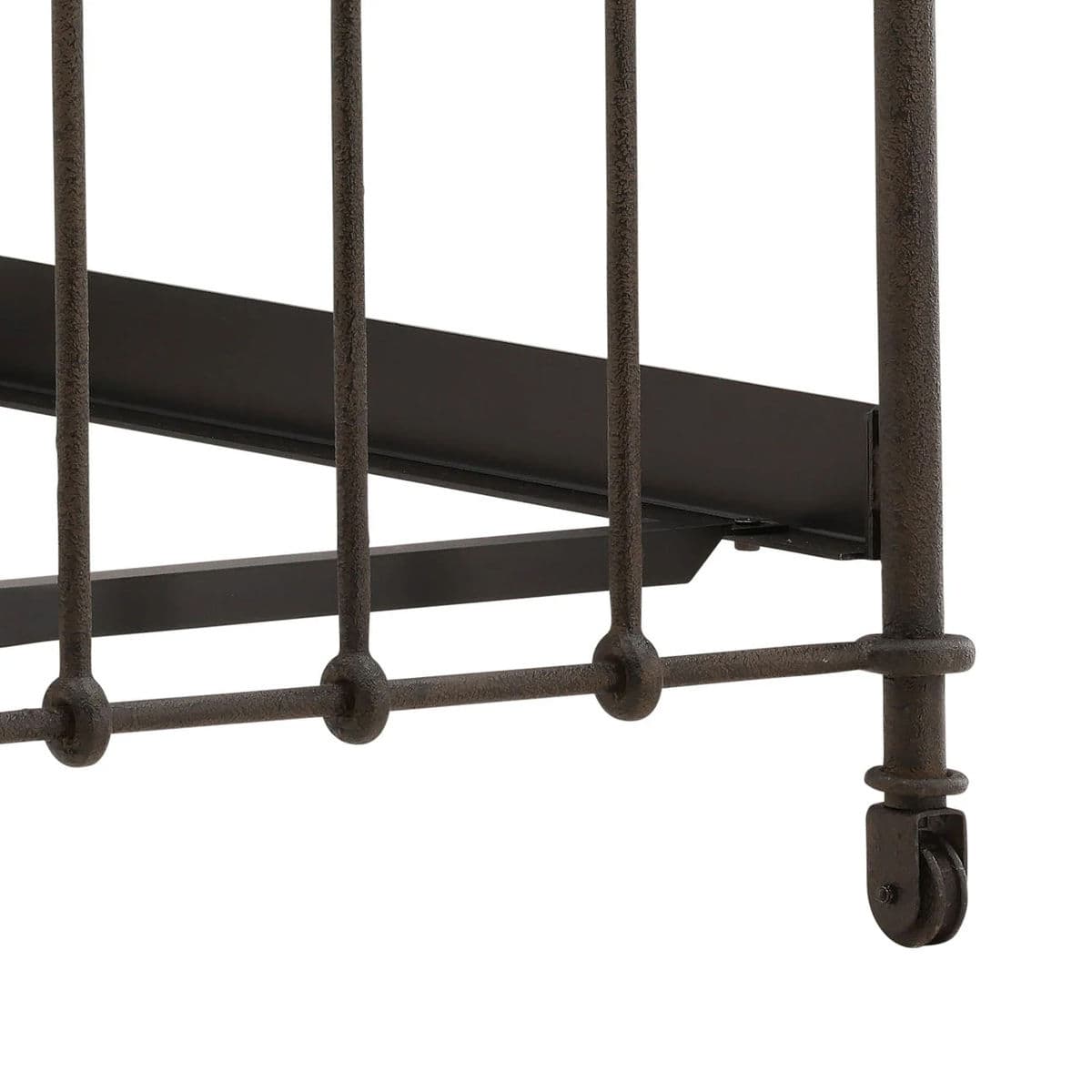 Vintage Style Iron Caster Queen Bed - Thumbnail 8