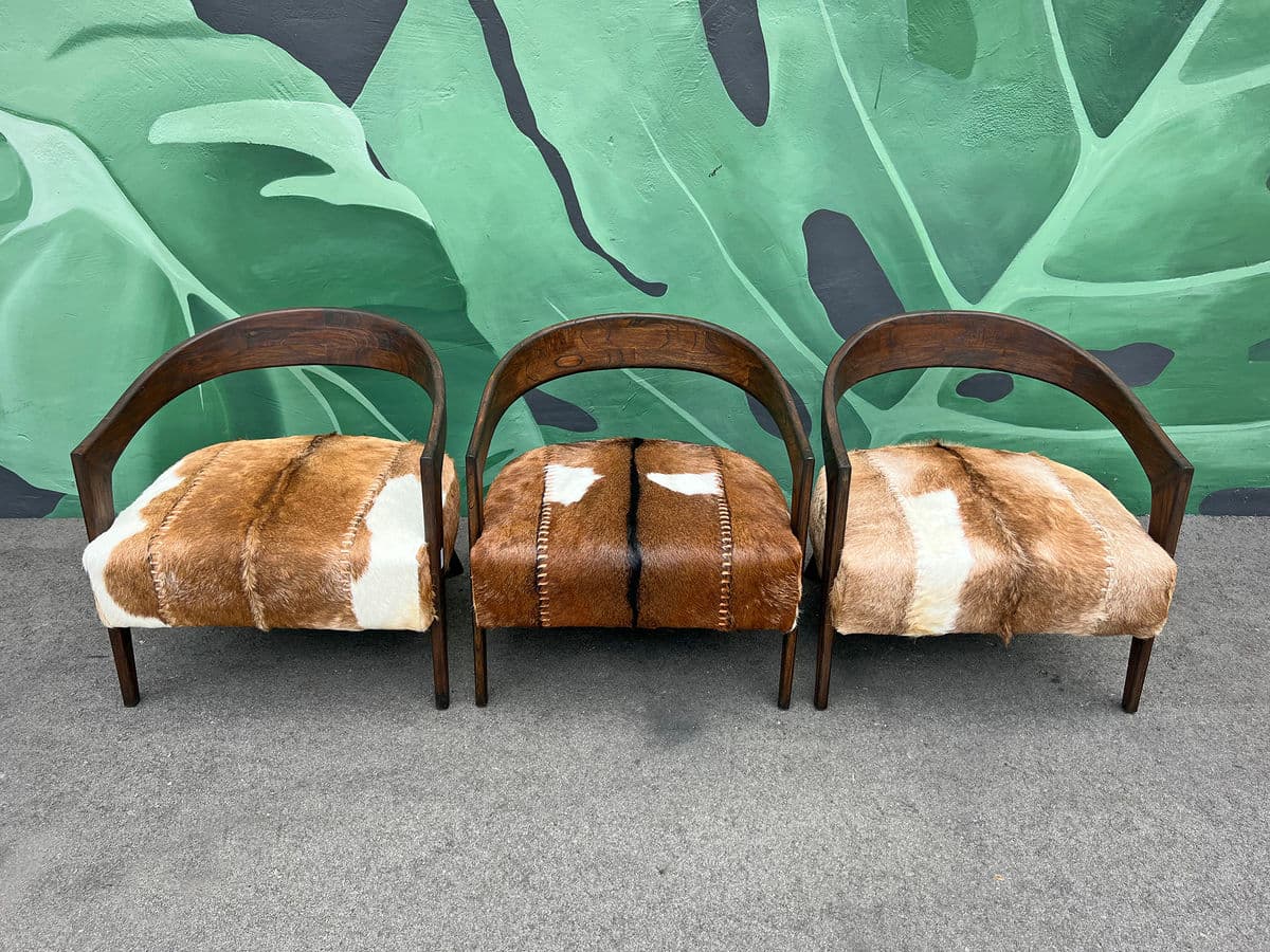 Deco Horseshoe Arm Chair - Thumbnail 8