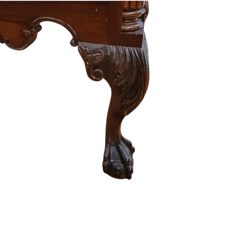 Late 20th Century Ornate Mahogany Chippendale Highboy by Georgian Furnishings Company of New Orleans - Thumbnail 8