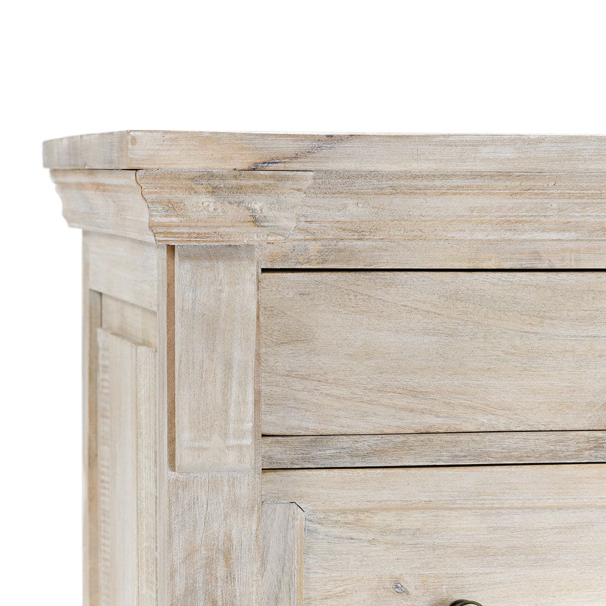 Tall White Wash Chest of Drawers - Thumbnail 8