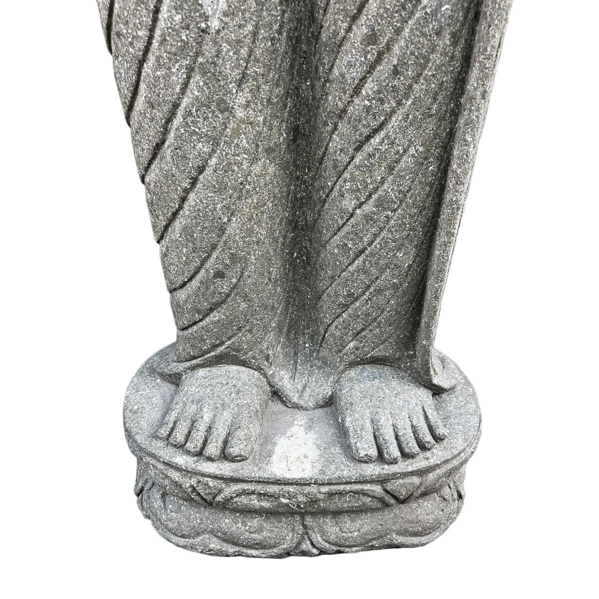 Standing Stone Carved Buddha Statue - Thumbnail 8