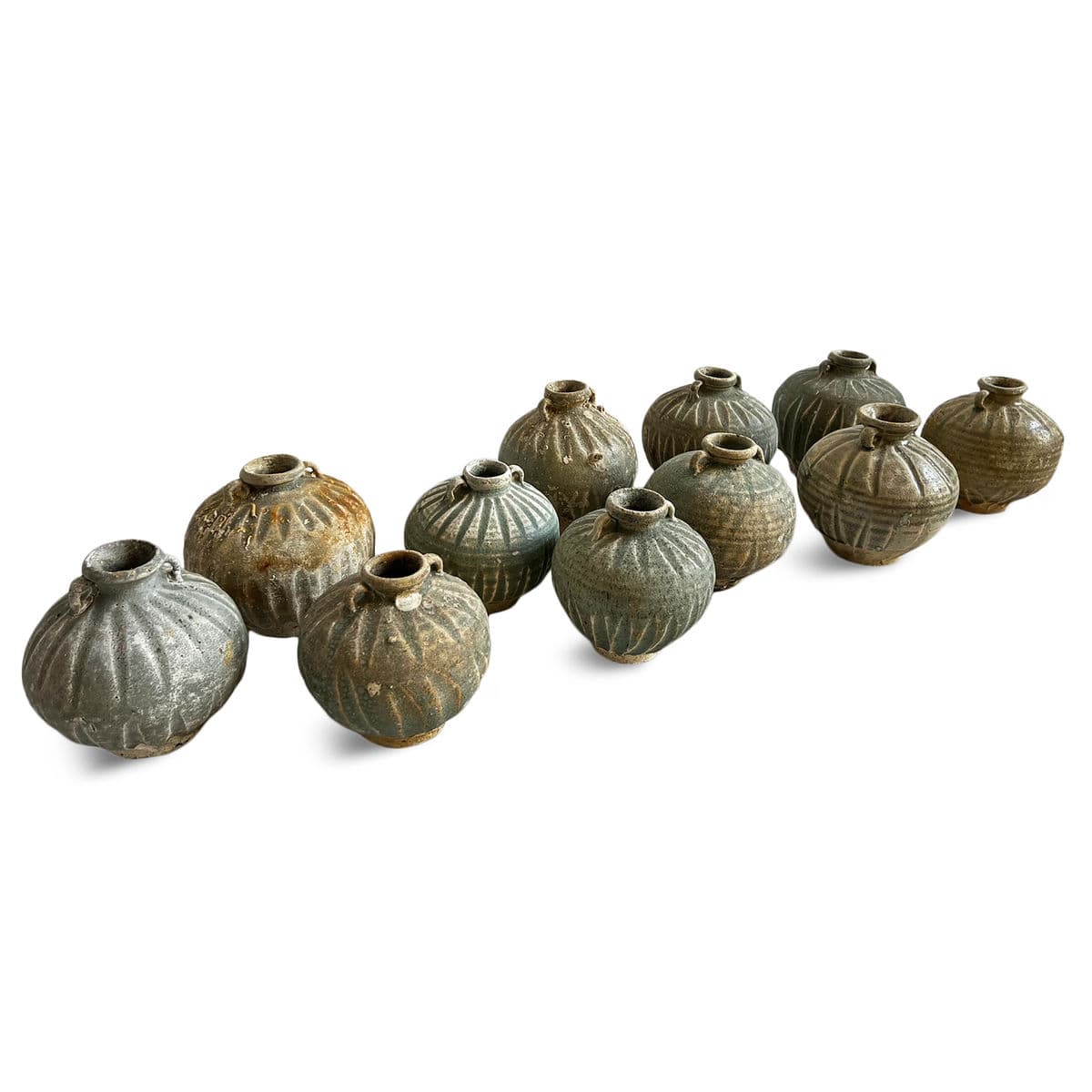 Antique Small Ocean Earthware Pot - Thumbnail 8