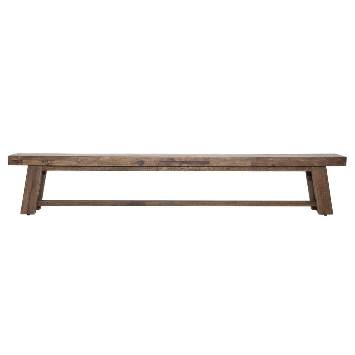 Long Reclaimed Mango Wood Bench - Thumbnail 8
