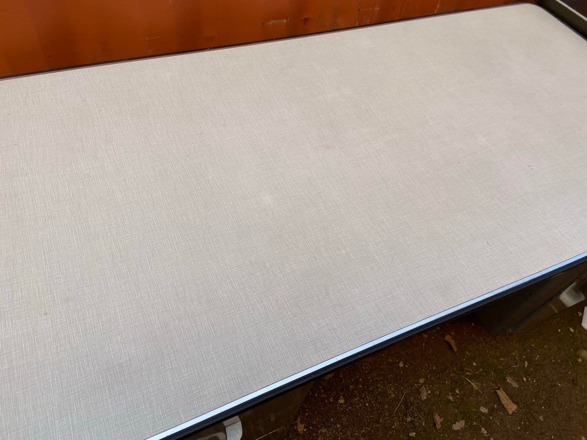 1970s Vintage Mid Century Modern Metal Tanker Desk - Thumbnail 7