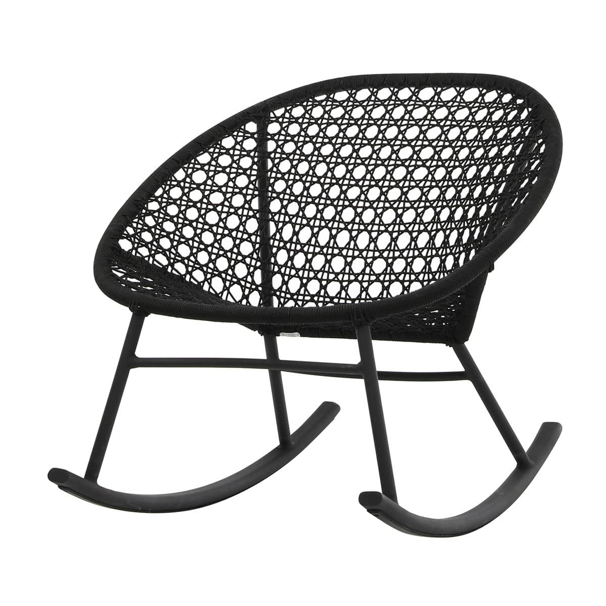 Outdoor Mod Black Cord Rocking Chair - Thumbnail 8