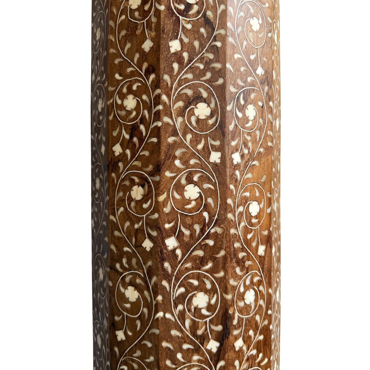 Pair of Antique Inlay Columns - Thumbnail 8