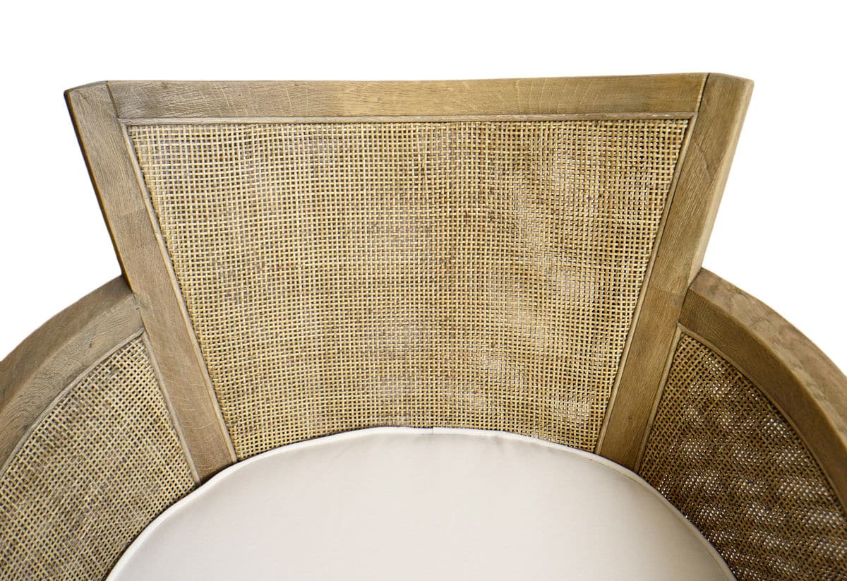 Cane & Oak Arm Chair - Thumbnail 8