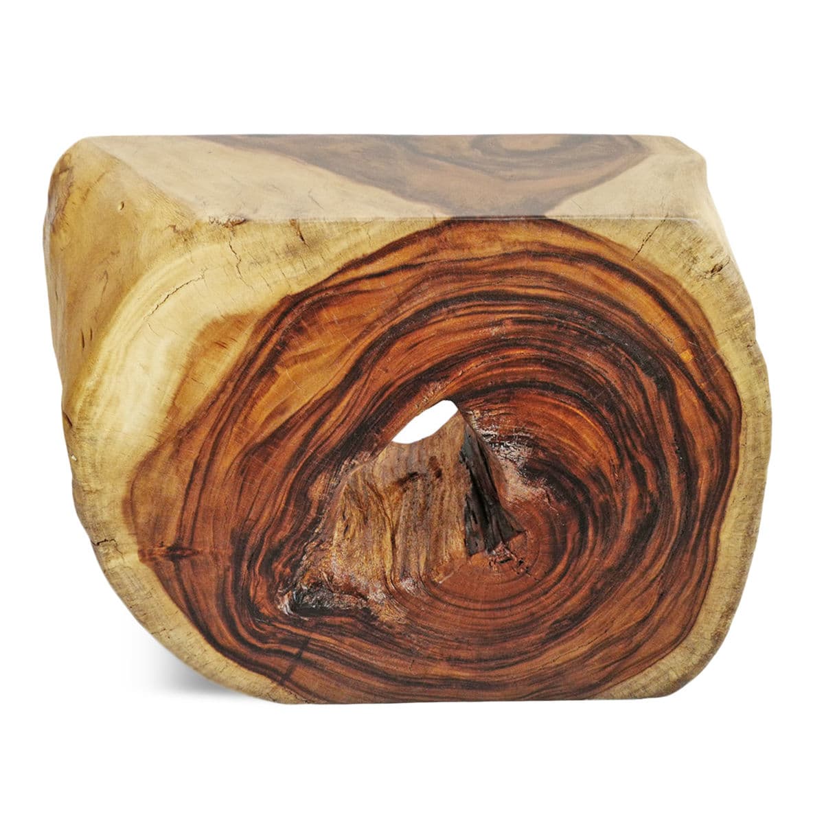 Organic Monkey Pod Side Table - Thumbnail 8