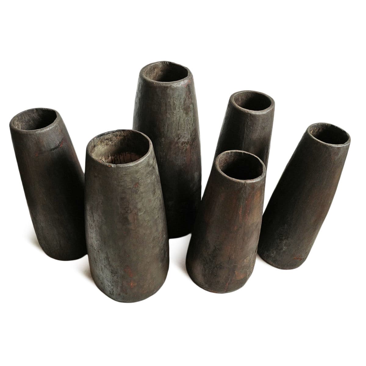 Old Naga Tall Wood Pot - Thumbnail 8