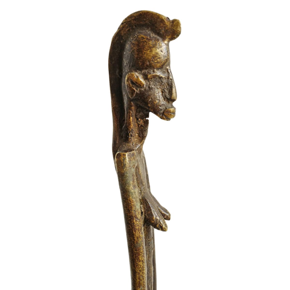 Pair of Bronze Dogon Figures - Thumbnail 8