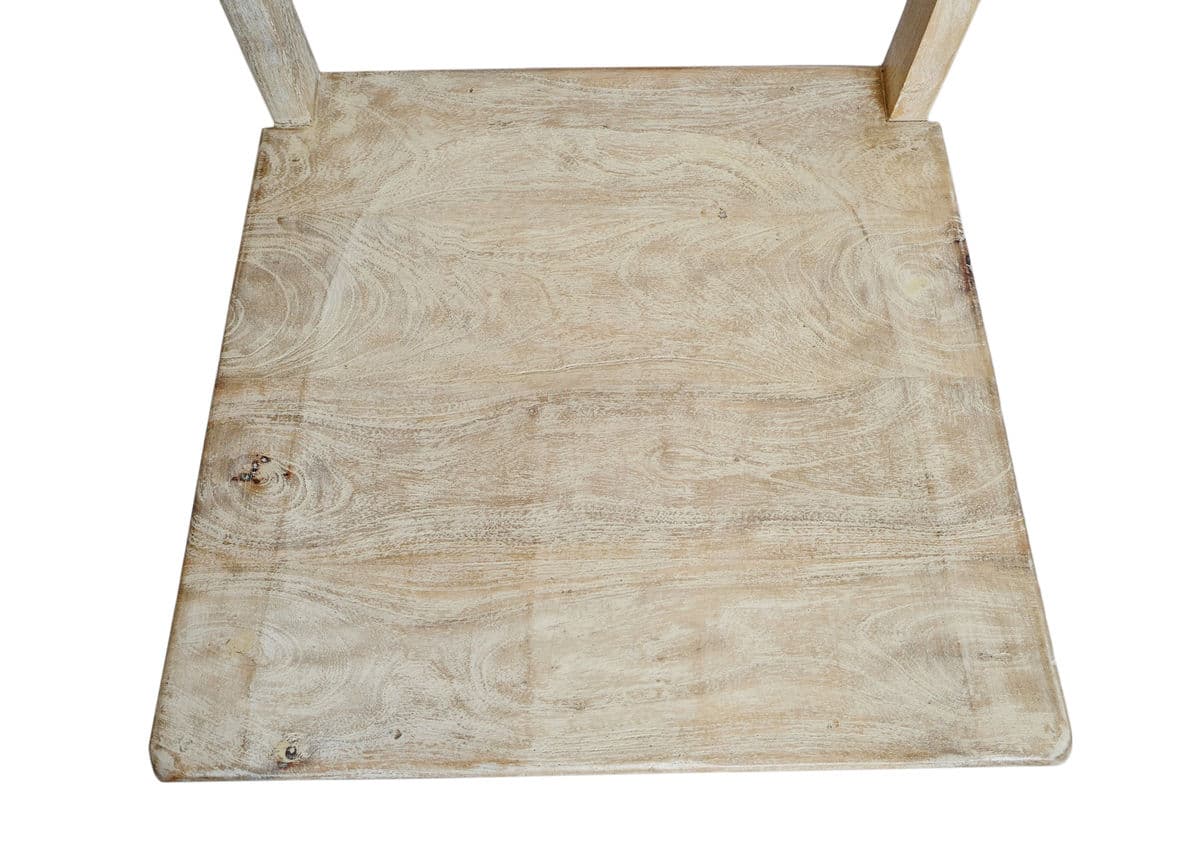 Classic White Wash Ladder Dining Chair - Thumbnail 8