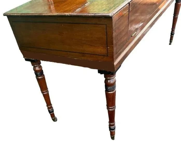 John Broadwood & Son Square Piano Made in London, Signed and Dated in 1808 - Converted Into Console Table or Dressing Table - Thumbnail 8