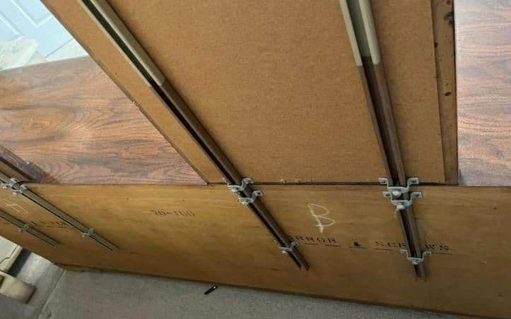 Spanish Revival Vintage Carved Solid Oak Triple Dresser With Mirrors Crafted in North Carolina by United Furniture - Thumbnail 8