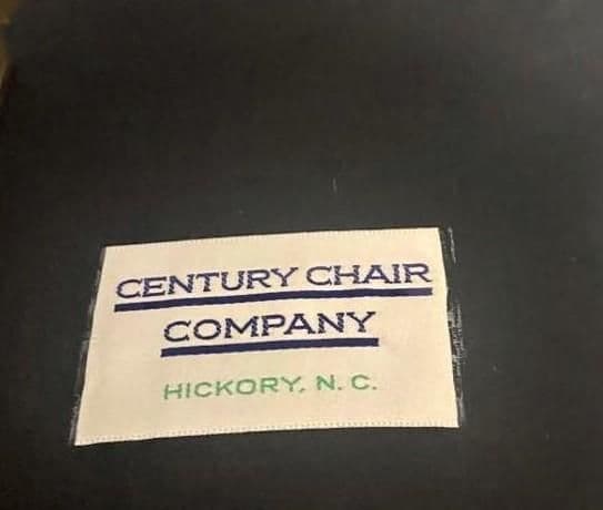 Vintage Leather Club Chair or Desk Chair by Century Furniture of Hickory - Thumbnail 8