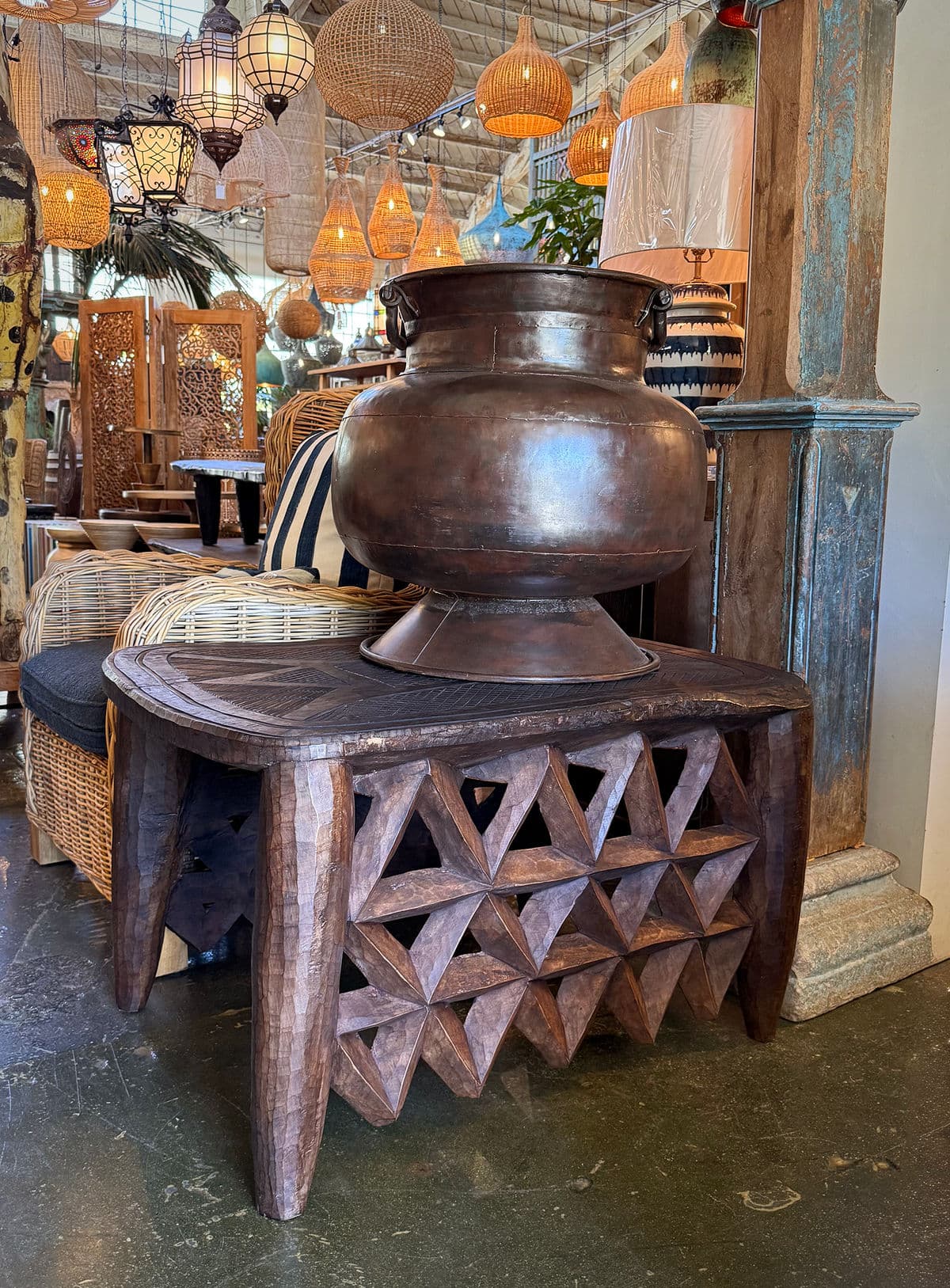 XL Vintage Nupe Table - Thumbnail 8