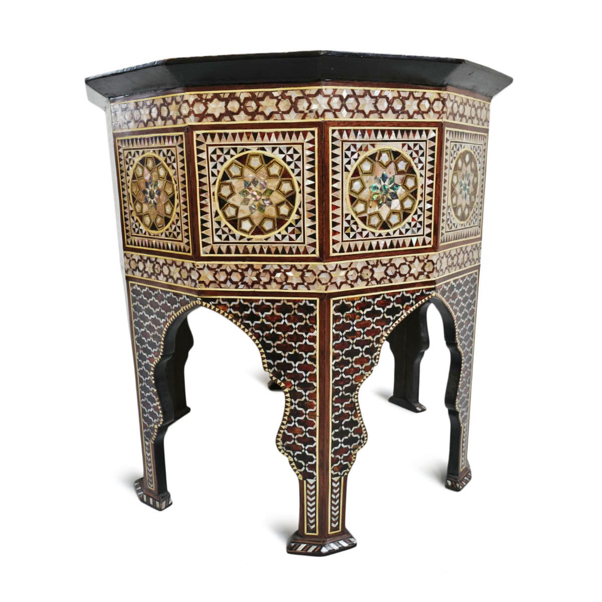 Vintage Syrian Inlay End Table - Thumbnail 8