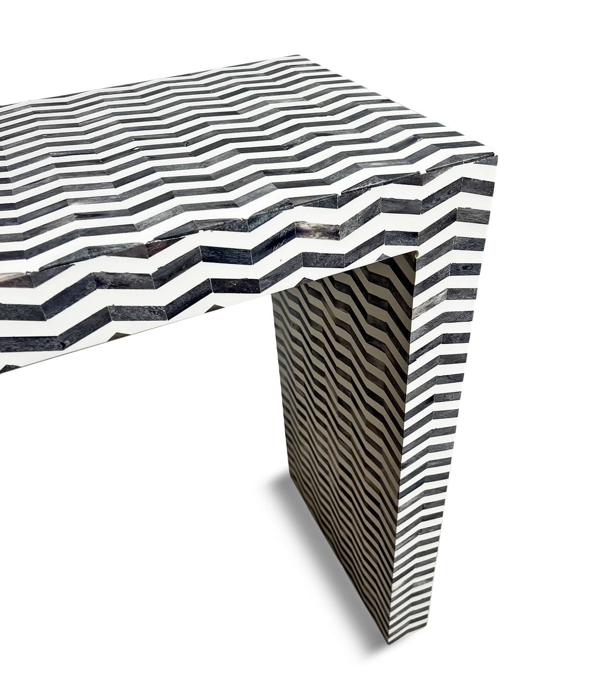 Chevron Inlay Console Table - Thumbnail 8