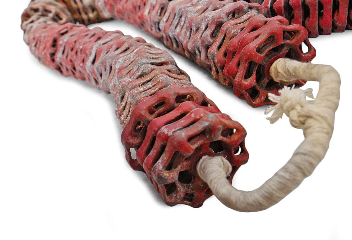 Vintage Red Iron Faucet Handle Grouping - Thumbnail 8