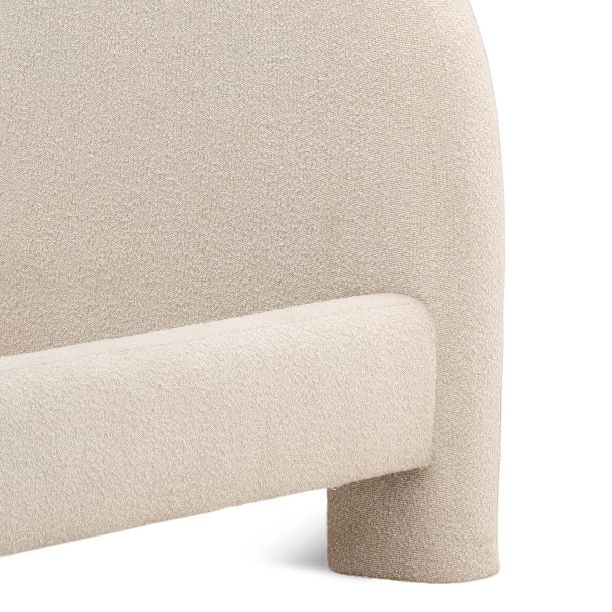 Modern Arch Boucle King Bed - Thumbnail 8