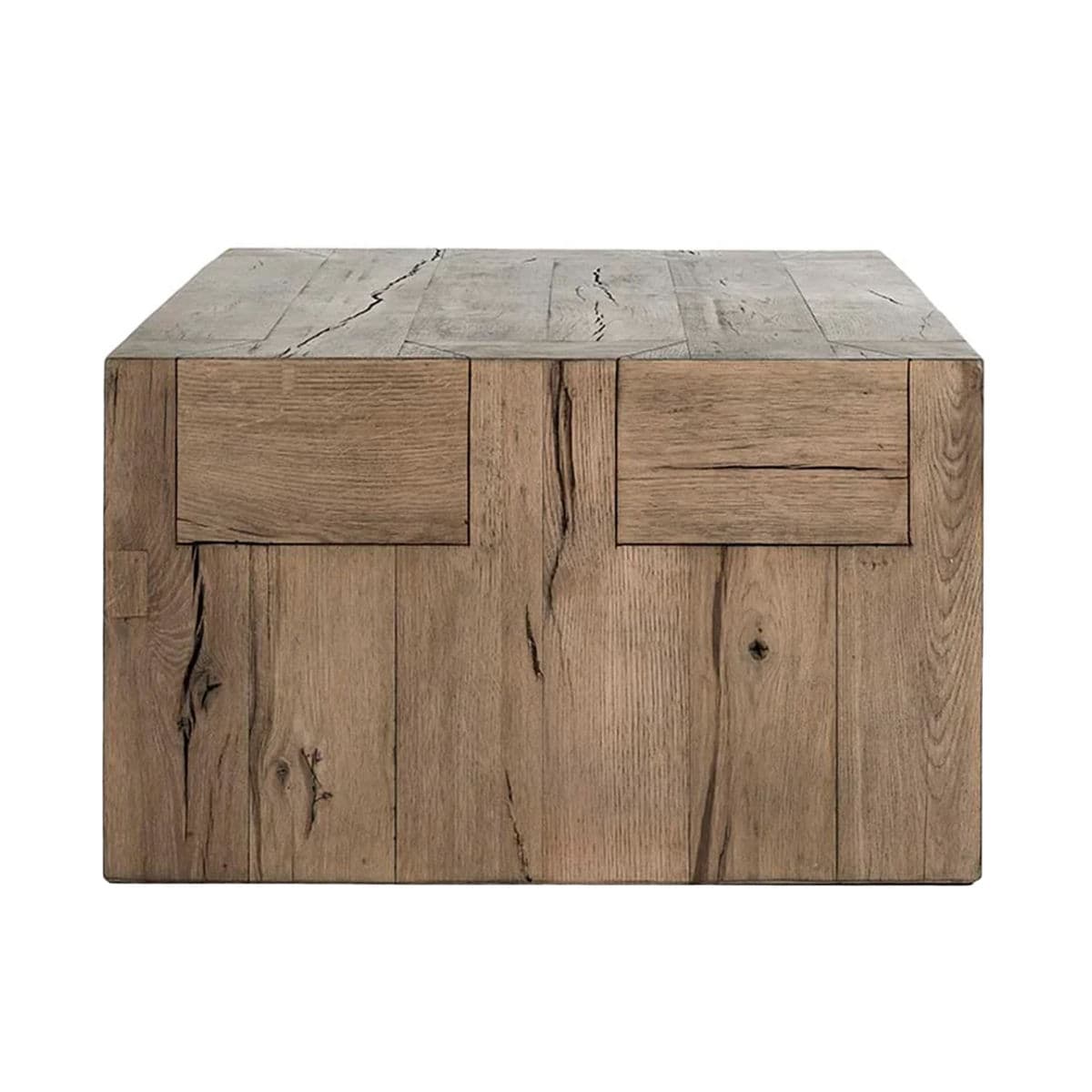 Natural Oak Beam Coffee Table - Thumbnail 8