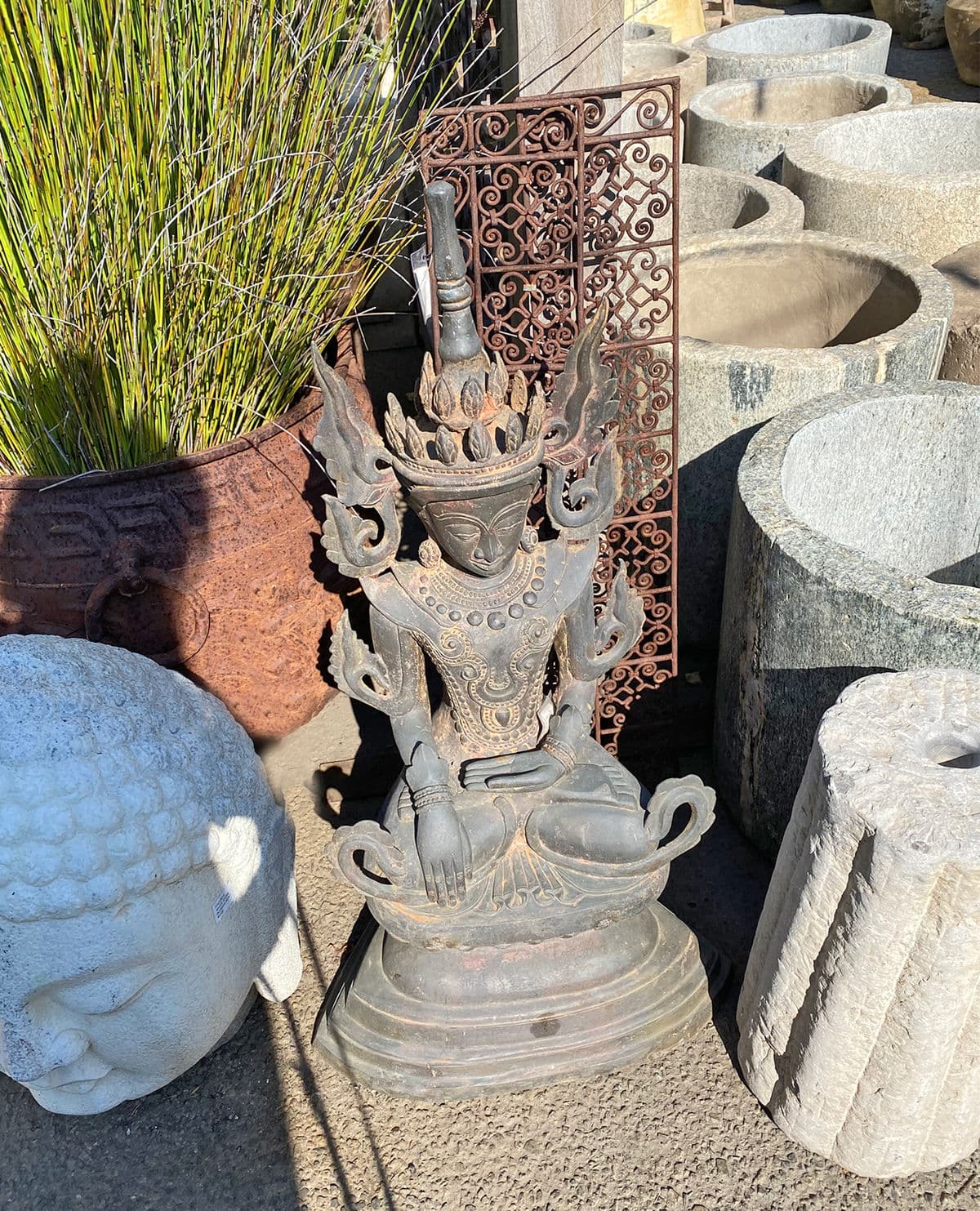 Thai Bronze Buddha Statue - Thumbnail 8