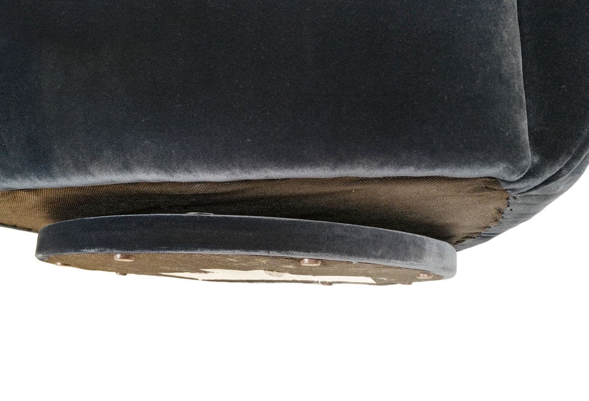 Midnight Velvet Swivel Bubble Chair - Thumbnail 8