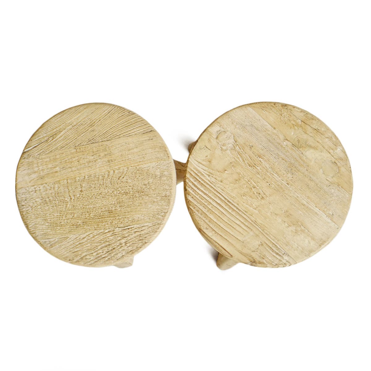 Natural Elm Village Three Leg Stool - Thumbnail 8